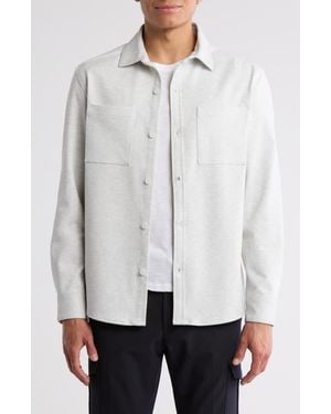 Robert Barakett Fegan Long Sleeve Overshirt - White