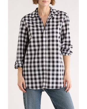 Frank & Eileen Relaxed Fit Cotton Button-Up Shirt - Blue