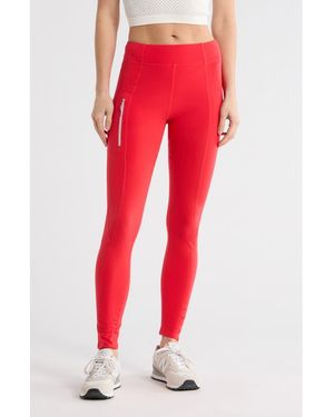 Free People Coast To Coast Base Layer Leggings - Red