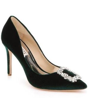 Badgley Mischka Cher Crystal Embellished Pump - Black