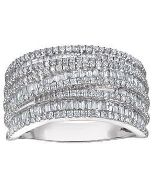 FZN Sterling Lab Grown Diamond Ring - White