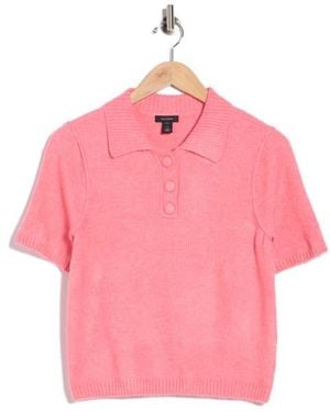 Halogen® Short Sleeve Polo - Pink