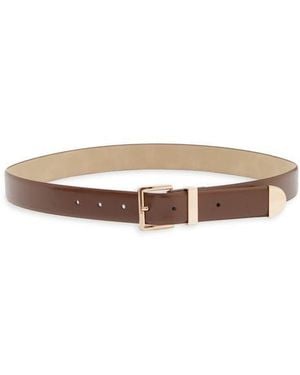 Nine West Square Buckle Belt - Brown