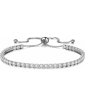 Rebel Crystal Slider Bracelet - Metallic