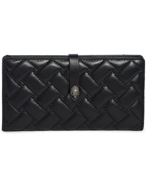 Kurt Geiger Quilted Leather Bifold Wallet - Black