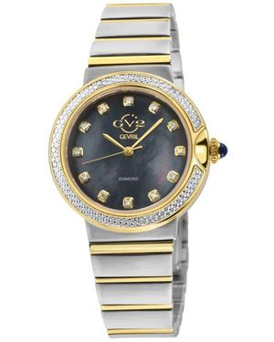 Gevril Sorrento Swiss Quartz Diamond Bracelet Watch, 32Mm - Gray