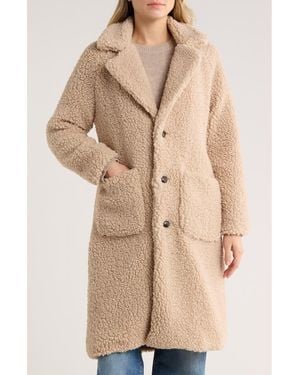 Lucky Brand Missy Teddy Coat - Natural
