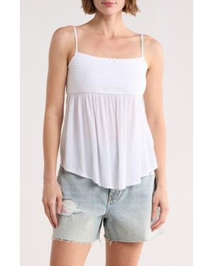 Abound Smocked Boho Cami Top - Blue