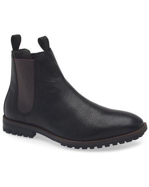 Steve Madden Fenton Lug Sole Chelsea Boot - Black