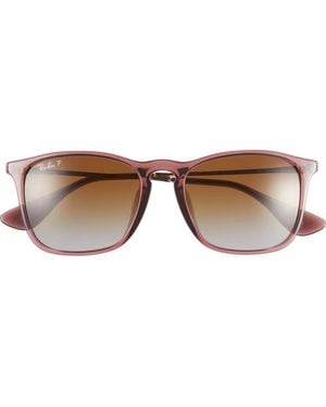 Ray-Ban Square Polarized Sunglasses - Brown