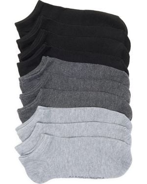 Vince Camuto 10-Pack Assorted Missy Basic Solid Ankle Socks - Black