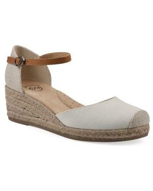 White Mountain Maintain Espadrille Wedge Sandal - White