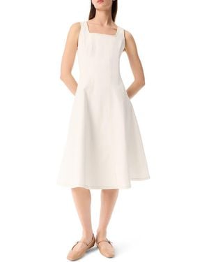 Robert Rodriguez Sleeveless Seamed Fit & Flare Dress - White