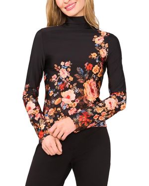 Ted Baker Placed Floral Turtleneck - Red