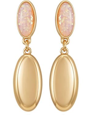 Vince Camuto Oval Drop Earrings - Metallic