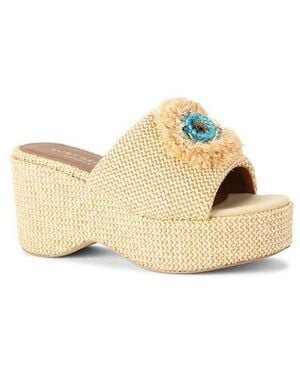Kurt Geiger Kensington Eye Platform Sandal - Natural