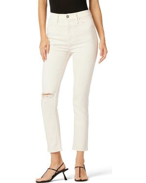 Hudson Jeans Harlow Ultrahigh Waist Ankle Cigarette Jeans - Natural