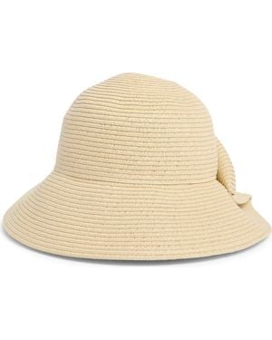 BCBGMAXAZRIA Straw Floppy Hat - Natural