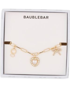 BaubleBar Bride Mode Charm Bracelet - White
