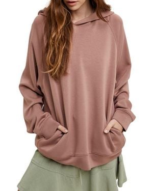 Wishlist Oversize Pullover Hoodie - Brown