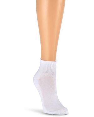 Laundry by Shelli Segal 8-Pack Full Cushion Quarter Socks - White