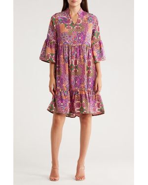 La Fiorentina Short Swing Dress - Pink