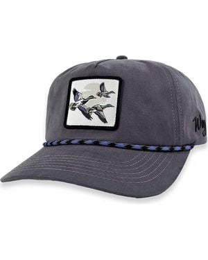 Waggle Duck & Cover Rope Trim Baseball Cap - Black