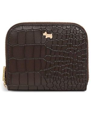 Radley Percy Grove Croc Embossed Leather Wallet - Black
