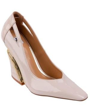Ninety Union Viper Block Heel Pump - Brown