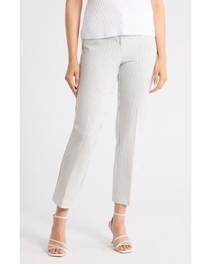 Amanda + Chelsea Chelsea Ankle Straight Leg Pants - Natural