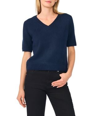 Ted Baker V-Neck Short Sleeve Sweater - Black