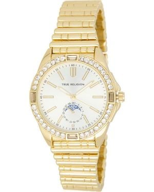 TRUE RELIGION Moonphase Bracelet Watch, 36Mm - Metallic