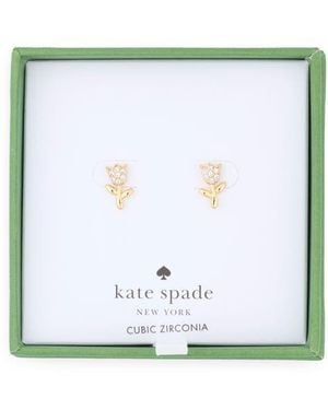 Kate Spade Mini Tulip Stud Earrings - Green