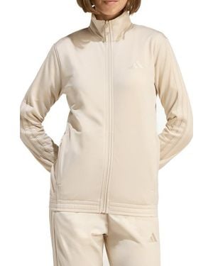 adidas 3-Stripes Tricot Track Jacket - Natural