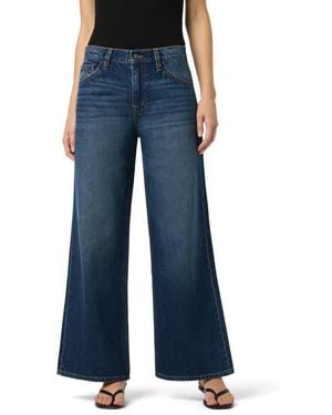 Hudson Jeans Mid Rise Relaxed Wide Leg Jeans - Blue
