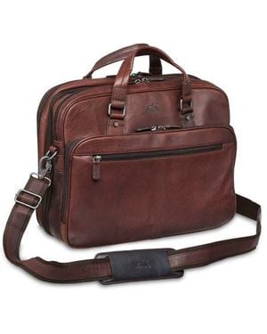 Mancini Expandable Rfid Briefcase - Red