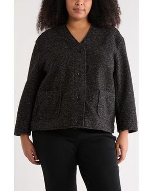 Max Studio Crop Jacket - Black