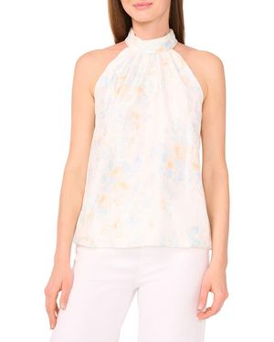 Cece Organza Halter Top - Pink