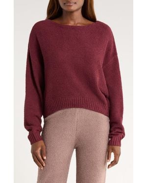 UGG Novalie Slouchy Pullover Lounge Sweater - Red