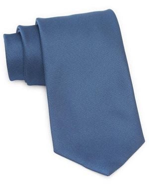 Tom Ford Solid Silk Twill Tie - Blue