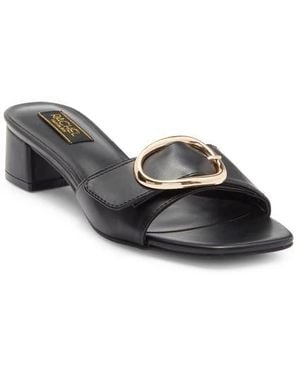 Rachel Roy Sarah Block Heel Slide Sandal - Gray