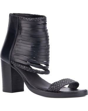 Vintage Foundry Leila Fringe Sandal - Black
