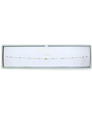 Argento Vivo Evil Eye Anklet - White