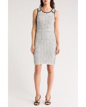Alice + Olivia Tallulah Tweed Minidress - Gray