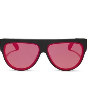 DIFF Georgie 58Mm Gradient Shield Sunglasses - Pink