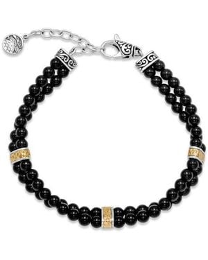 Samuel B. Sterling & 18K Onyx Beaded Bracelet - Black