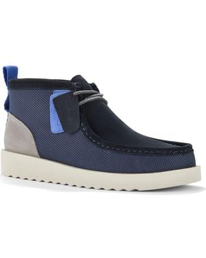 Clarks Wallabee Ftr2 Moc Toe Chukka Boot - Blue