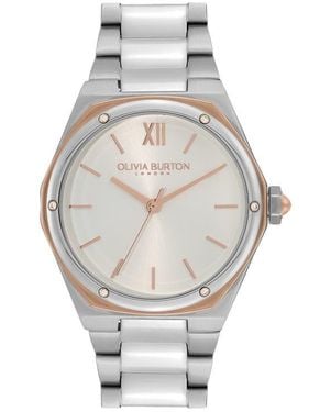 Olivia Burton Sports Luxe Hexa Bracelet Watch, 33Mm - Gray