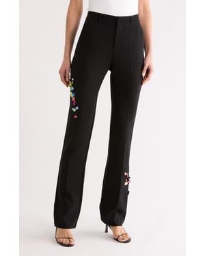 Cinq À Sept Paillette Vines Kerry Pants - Black