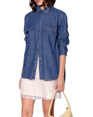 Walter Baker Becky Denim Top - Blue
